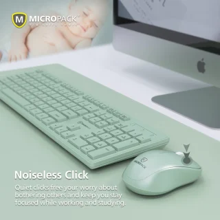 Micropack KM-237W White Wireless Keyboard & Mouse Combo