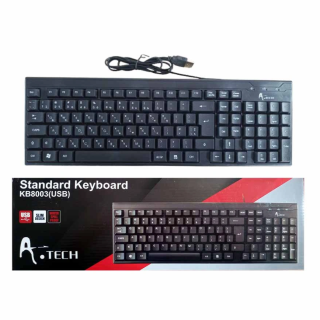 A.Tech Wired Keyboard KB8003 Black Color