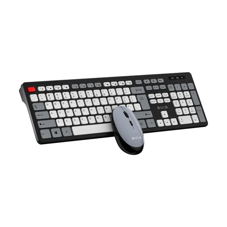 AULA AC308 Black Wireless Keyboard & Mouse Combo