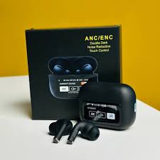 A9 Pro ANC/ENC Double Dark Noise Reduction Touch Control Wireless Earbuds With Smart Display